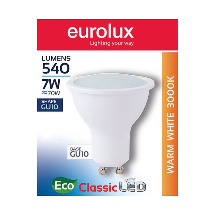 Eurolux Lamp GU10 LED W/white 7W