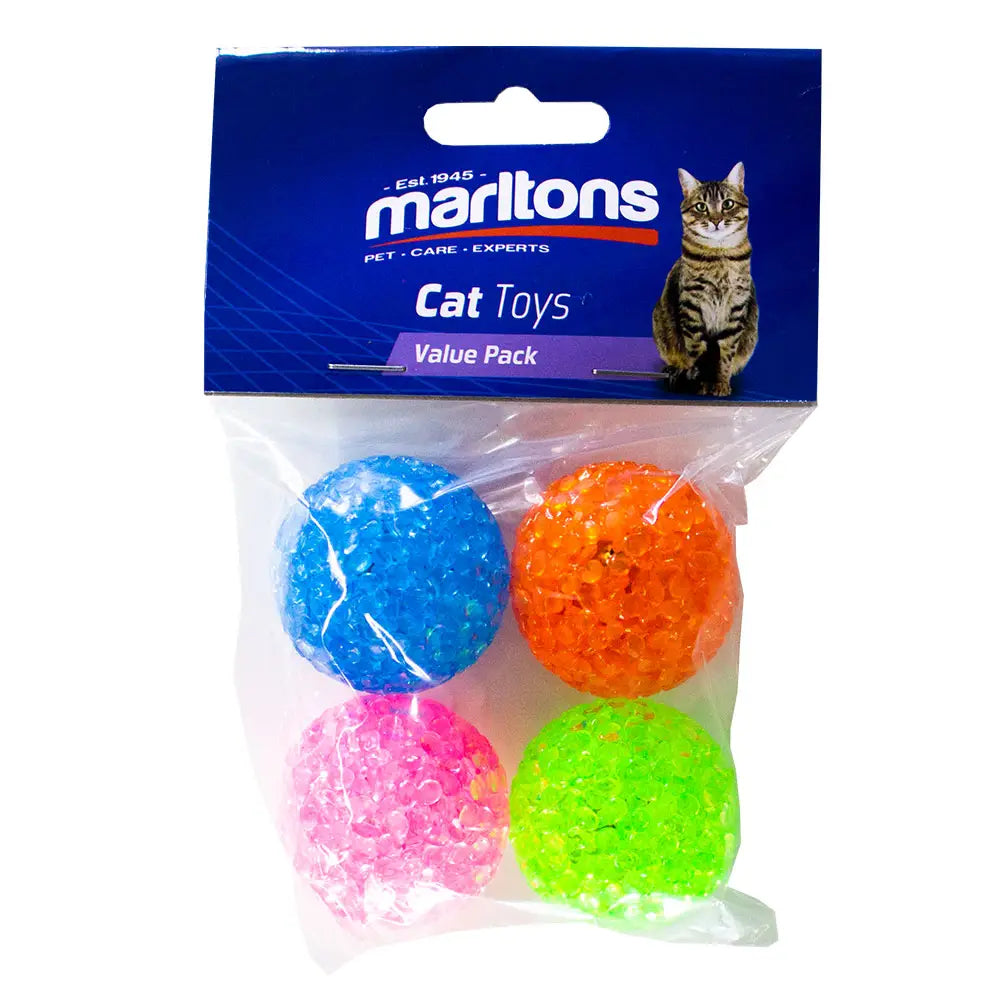 Marltons Glitter Ball 4 Pack 4cm