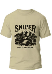 Sniper Great Outdoors T-Shirt Dark Stone, Sniper Africa, Move.store