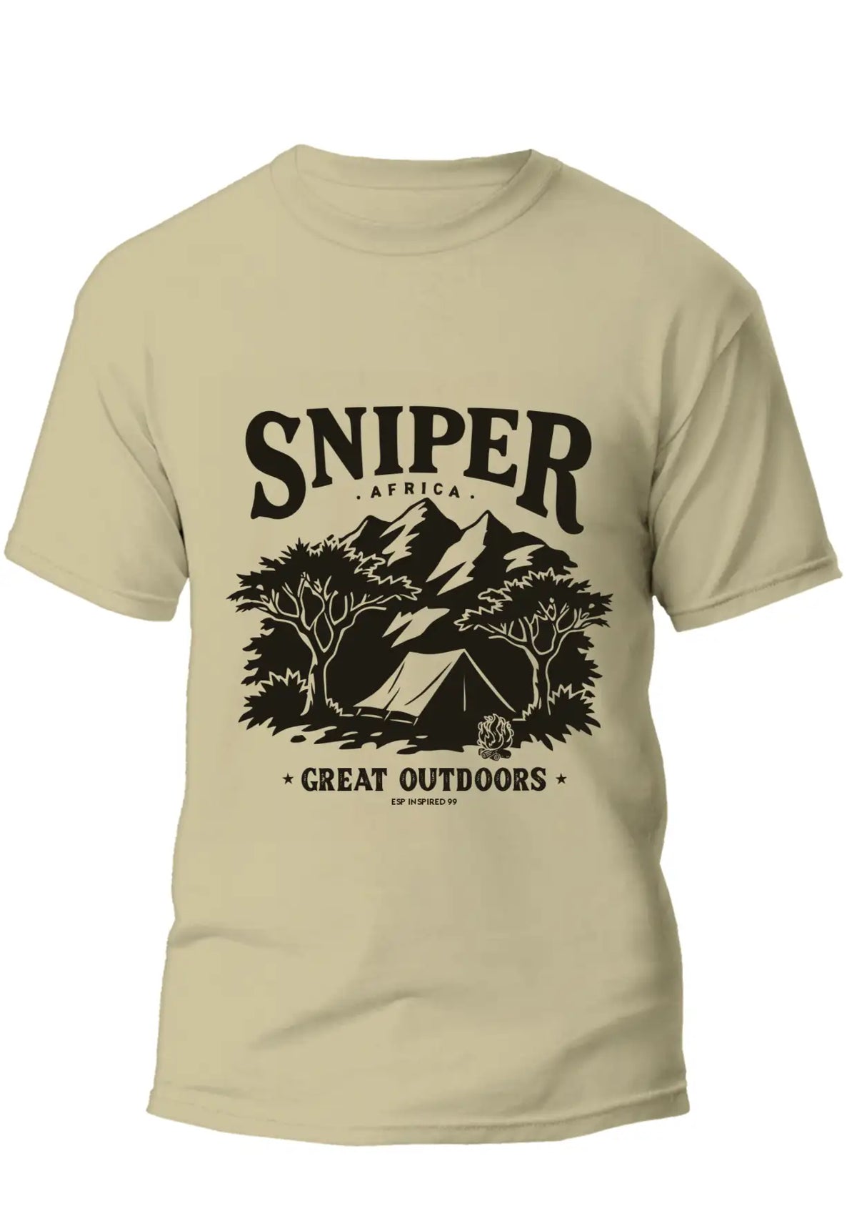 Sniper Great Outdoors T-Shirt Dark Stone, Sniper Africa, Move.store