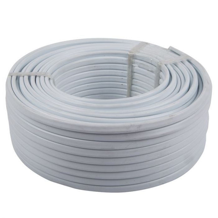 Cable Flat 2.5mm 2c+e White 20M