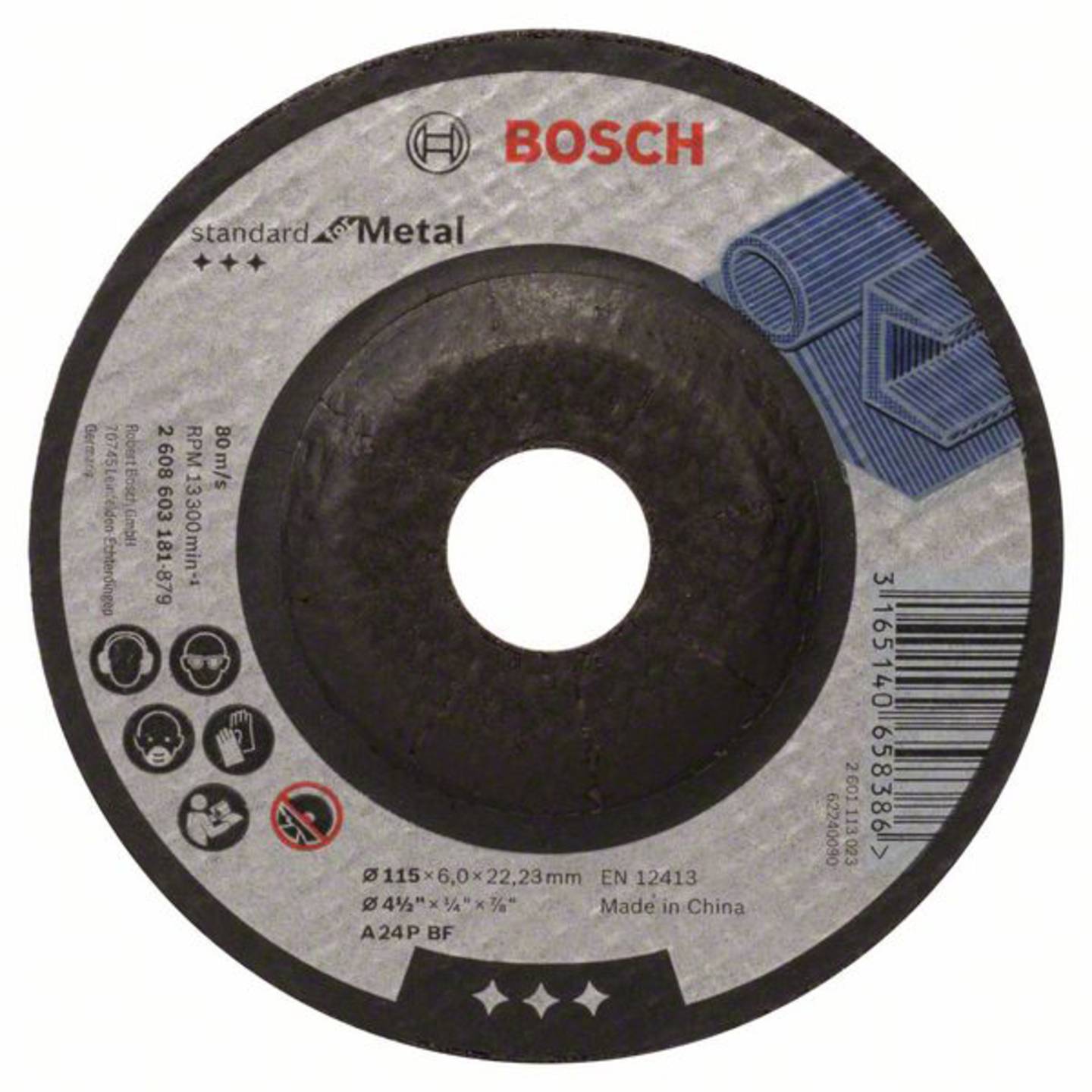 Bosch Cutting  Disc Metal DEPR 24P BF 115 x 22X60