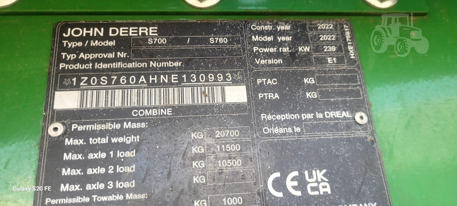 2022 John Deere S760 – image 2