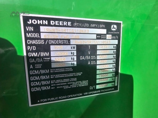2016 John Deere 8345R – image 2