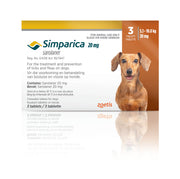 Zoetis Simparica Tab 20MGX3 5kg-10kg