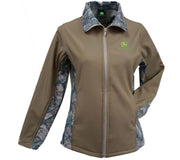 John Deere Ladies Soft Shell Camo Khaki 14 John Dee