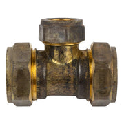 Plumbing Tee 22mmx1/2 Cxcxc Brass