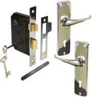 LOCKSET HD HANDLE 4L C/PLATE MACKIE