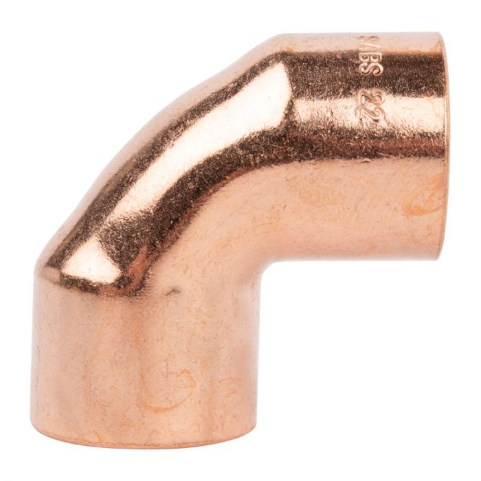 Plumbing Elbow 22mm 90DEG CXC Copper