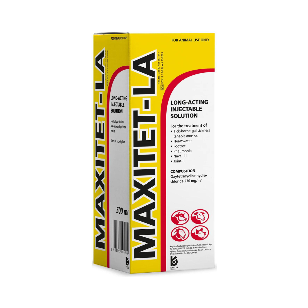 Maxitet-LA Oxytetracycline Injectable 500 ml Kyron