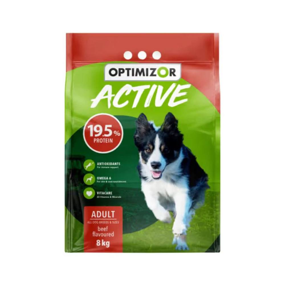 DOG FOOD ACTIVE ADULT 8KG OPTIMIZOR
