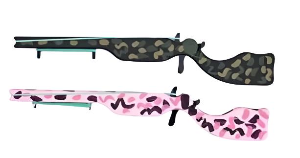Rekkie Roer Camo Wooden Gun Black