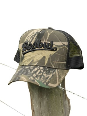 TRUCKER CAP 3D LETTERS BLACK BOSBULBUL