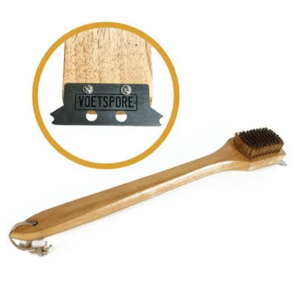 VOETSPORE GRID BRUSH WOODEN HANDLE